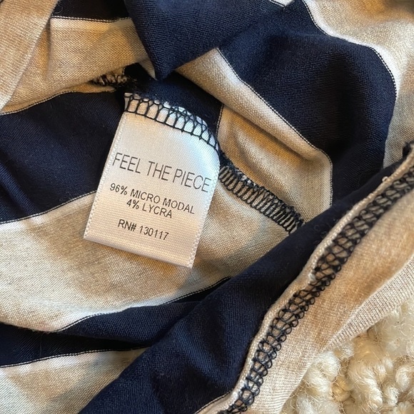 Feel The Piece Navy & Cream Stripe Racerback Dress - Picture 4 of 6